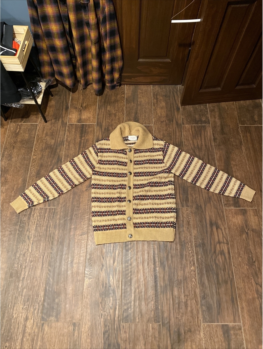 Lord Jeff Cardigan Sweater Men's XL Nordic Cardigan Vintage - Picture 1 of 9